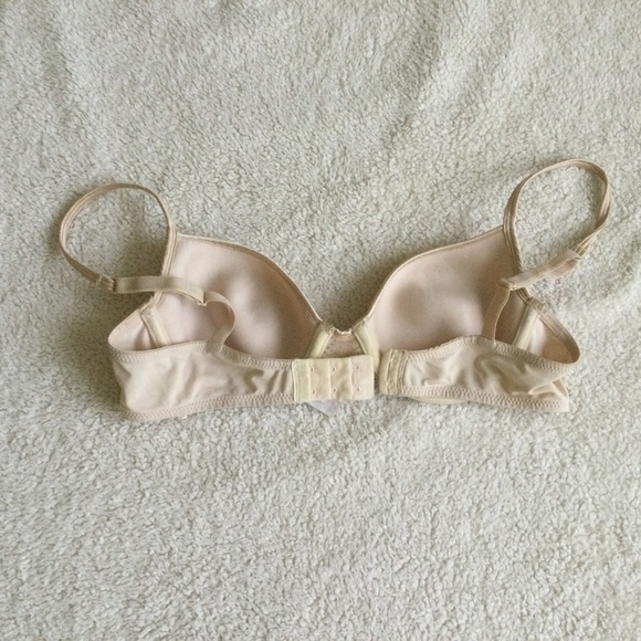 Vintage Victoria's Secret Nude Bra Lightly Padded - Sz 34C - Picture 9 of 15